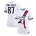 Maillot de foot Paris Saint-Germain Joao Neves #87 Extérieur vêtements Femmes 2024-25 Manches Courtes